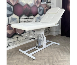 Кушетка массажно-косметологическая КВАДРО на гидравлике, 2-х секционная