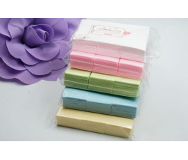 Салфетки для снятия лака, твердые цветные